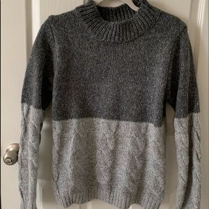 Gray winter sweater
